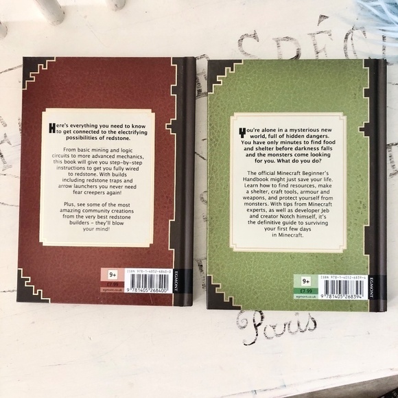 Minecraft, Redstone Handbook, Minecraft, Beginners Handbook, Set of 2, Hardcover - Picture 2 of 7